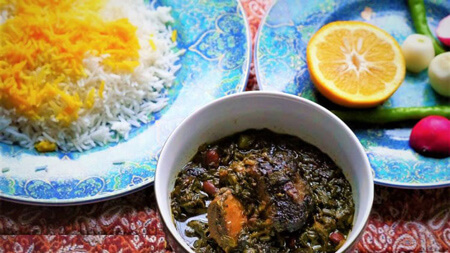 طرز تهیه ی خورش ترشه سماق مازندرانی