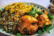 نخودپلو با مرغ زعفرانی، جایگزین لذیذ باقالی‌پلو