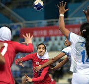 دومین برد تیم ملی هندبال ایران در قهرمانی زنان آسیا