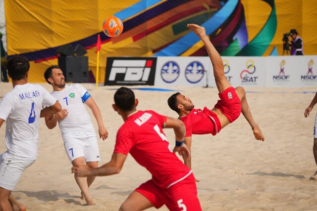 صدرنشینی فوتبال ساحلی ایران در گروه B جام ملت‌های آسیا