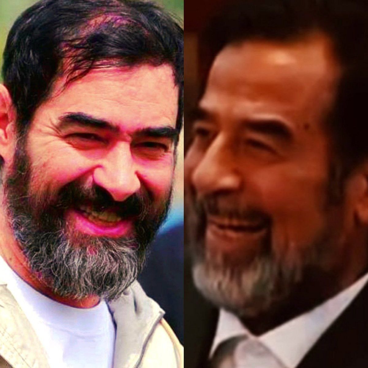 شهاب حسینی در گریم صدام است