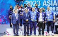 تیم وزنه‌برداری دختران ایران سوم آسیا شد