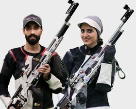 چهارمی تیم میکس تفنگ ۱۰ متر ایران در آسیا