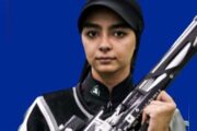 نازنین زهرا عبدالهی به مدال نقره تیراندازی قهرمانی آسیا رسید