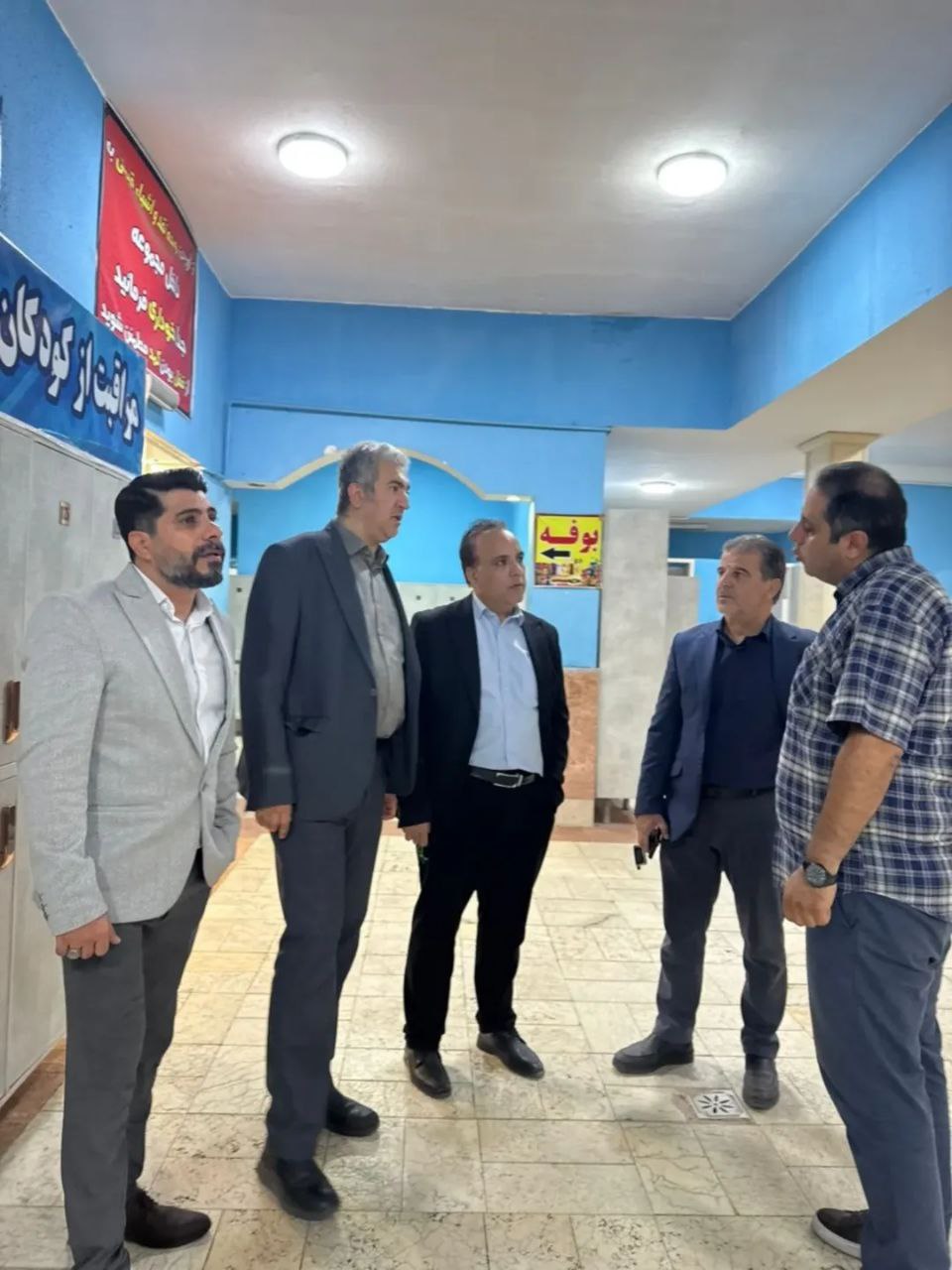 بازدید از مجموعه ورزشی بعثت در حاشیه میزبانی مسابقات شنای سومین المپیاد استعداذهای برتر
